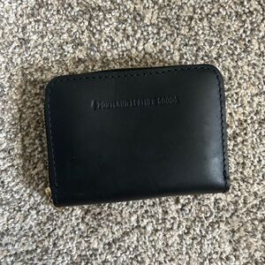 Portland Leather Black Key Card Holder Minimalist Design